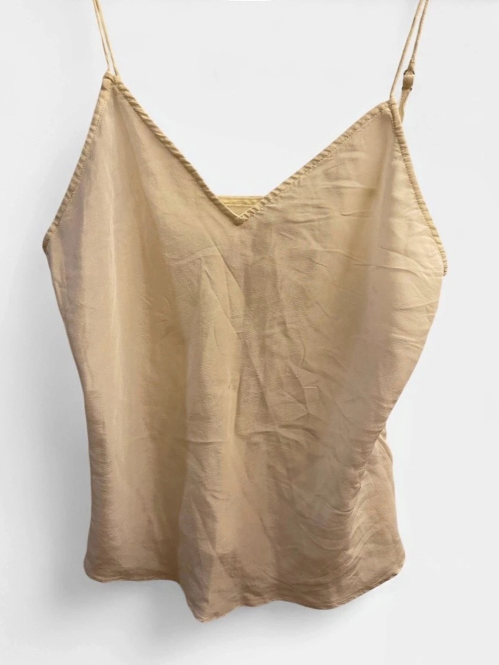 Rich Radi QS 100% Silk Ivory Camisole Tank Top Size S
